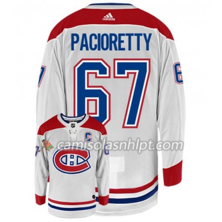 Camisola Montreal Canadiens MAX PACIORETTY MONTREAL 67 Adidas Branco Authentic - Homem
